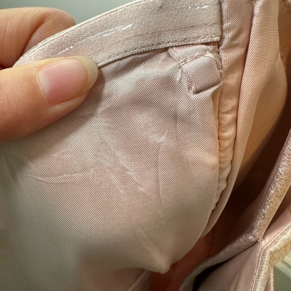 ELIZA J Light Pink Metallic Mini Dress with Bow Accent Size 6 - Picture 6 of 11